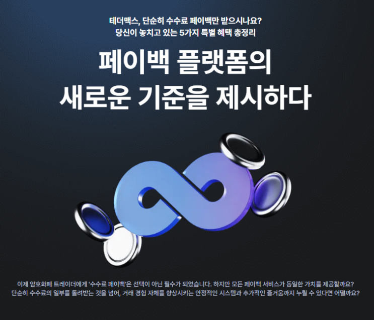  테더맥스(TetherMax)코인 선물/현물 거래수수료 최대 페이백 사이트소개