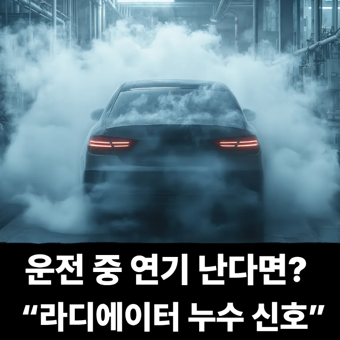  운전 중 연기 난다면? 심각한 “라디에이터 누수 신호”