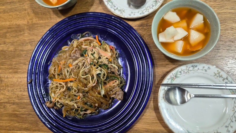 잡채 맛있게, 쉽게 만드는 방법(코스트코-한우물 궁중 잡채 이용)
