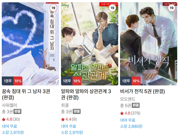  BL소설 신간) 25년 10월 24일 신간