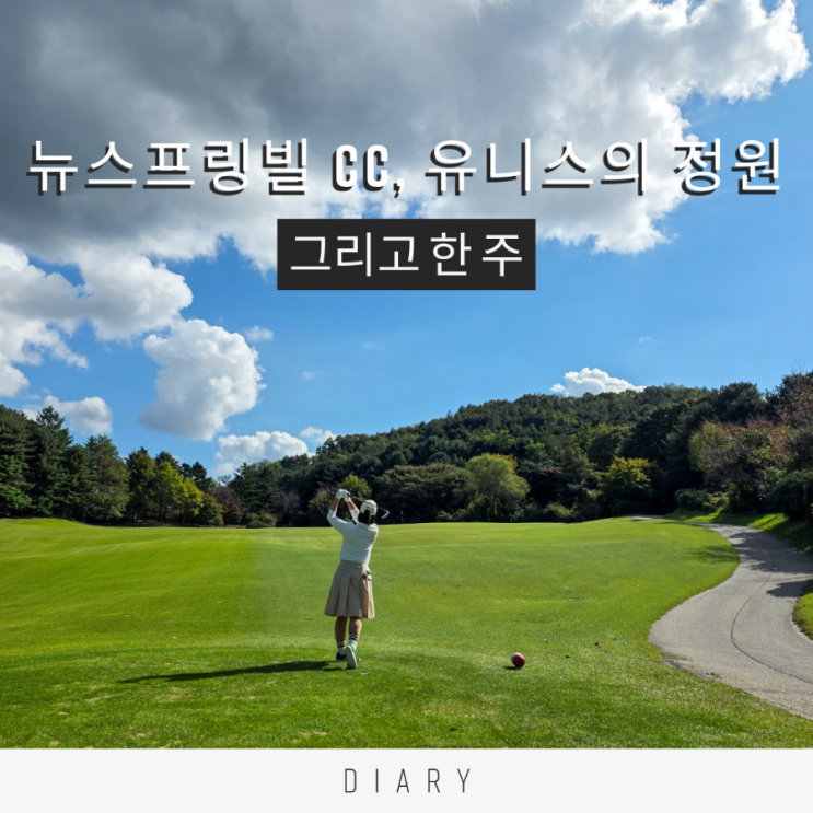  이천 뉴스프링빌 CC 안산 유니스의 정원 그리고  김포카페 더 닐라이