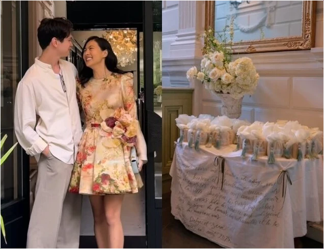  지방시 후손 정다혜 결혼식 답례품 韓실크의 감동적 재해석