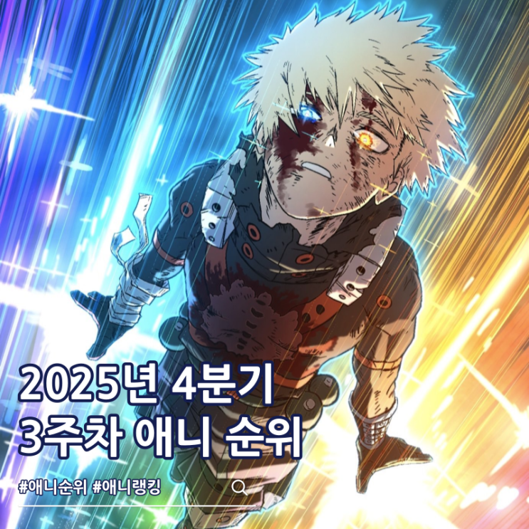  2025년 4분기 애니 순위 3주차
