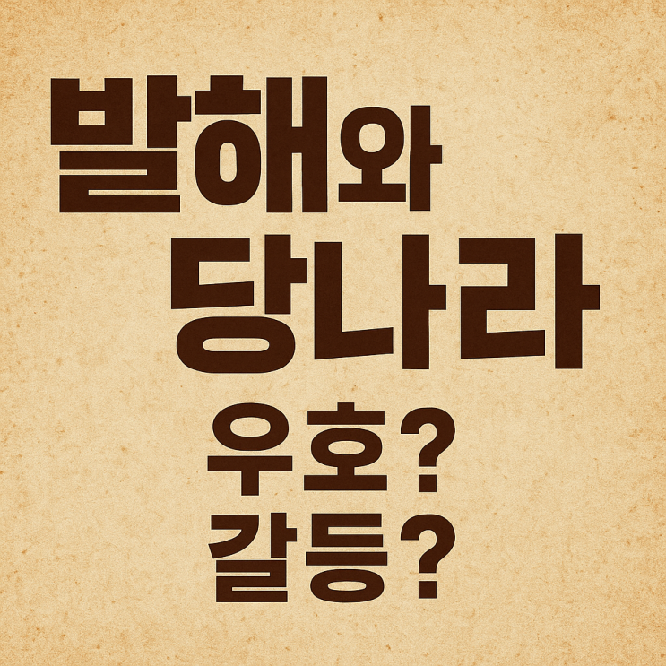   발해와 당나라의 외교 관계 – 우호? 갈등?