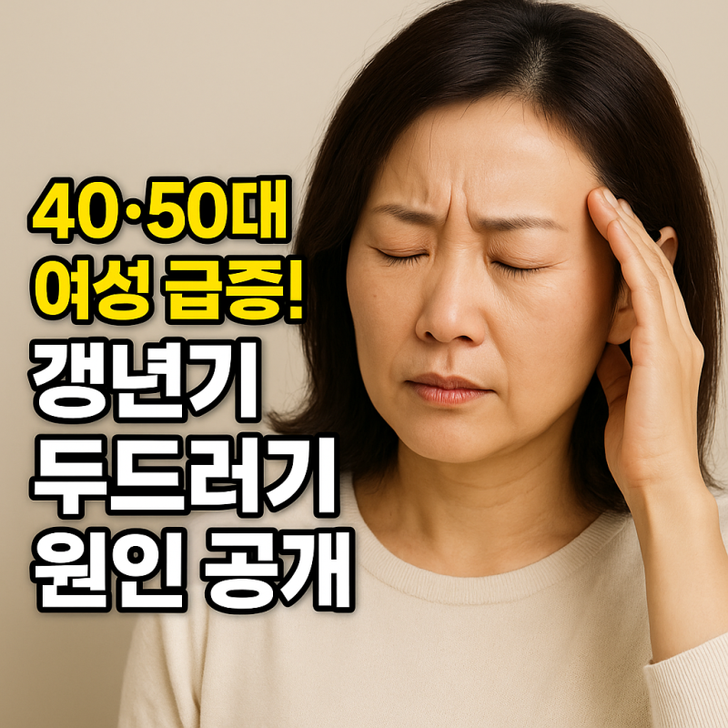 40·50대 여성 급증! 갱년기 두드러기 원인 공개
