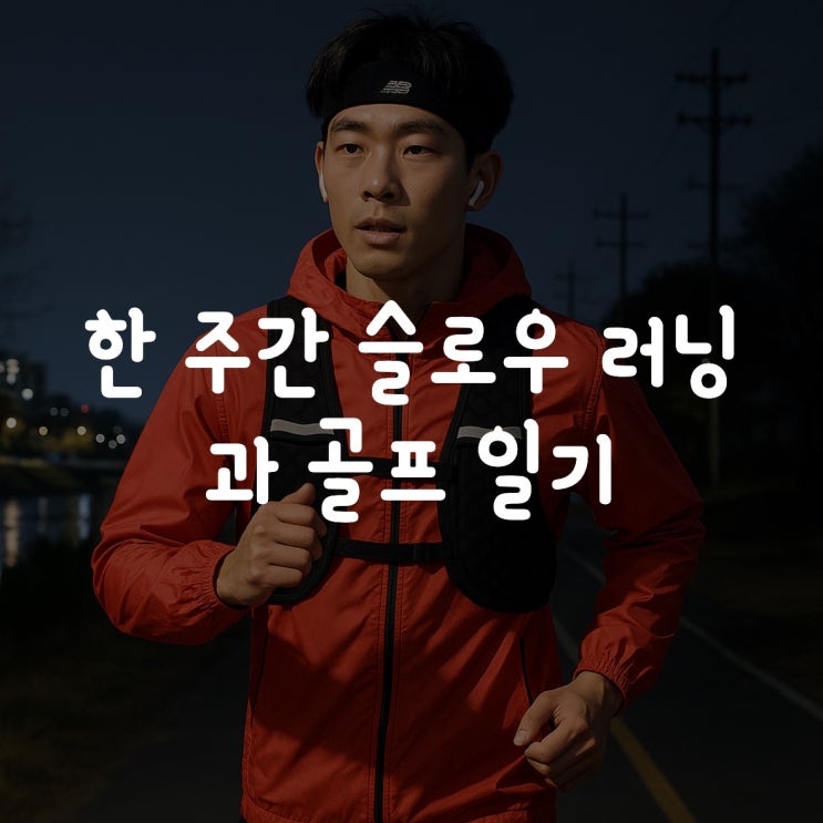  한 주간 슬로우 러닝과 골프 일기(feat. 릴리화이트)