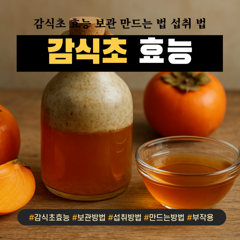 감식초 효능 보관법 만드는 법 섭취방법