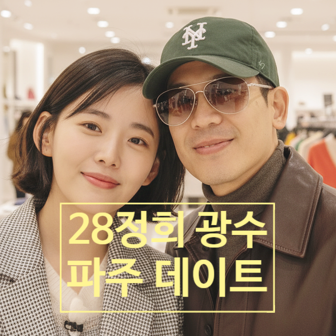  나는솔로 28기 광수 정희 현커 파주 데이트 목격담! 딸 선물 준비중