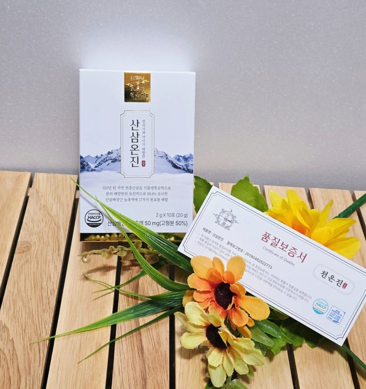  기침계속 되고 기운없을때 피로회복에 홍삼보다 좋은 산삼온진