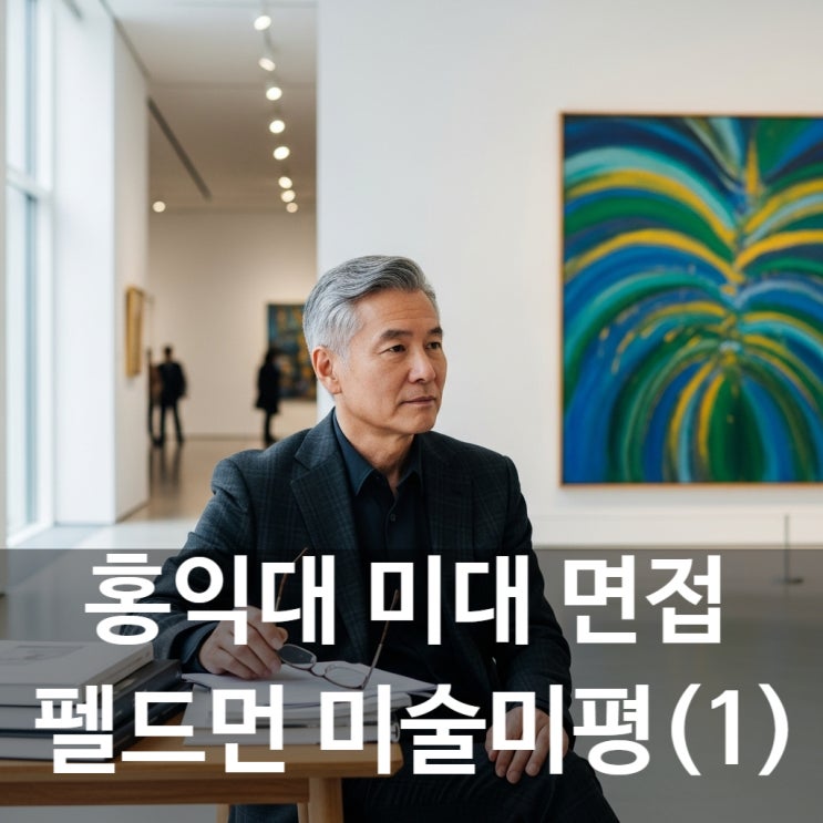 그림작품보고 설명하는 방법  홍익대 미대 미술우수자면접 미술미평이론 <1>