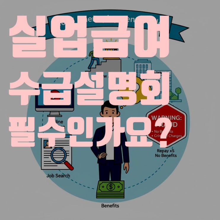  [2025년 최신] 실업급여 1차 실업인정 집체교육, 수급 설명회 꼭 가야 하나요? (온라인/오프라인 교육, 신청 방법,  총정리)