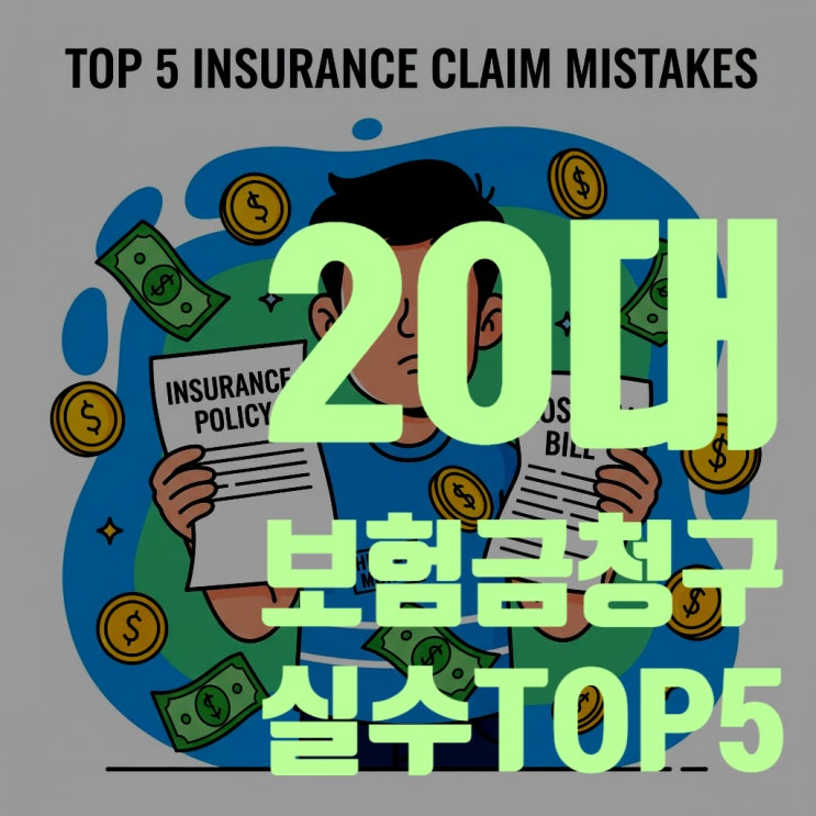  20대 보험금 청구 실수 TOP 5 (실비, 진단비 숨은 돈 100만원 찾는 법)
