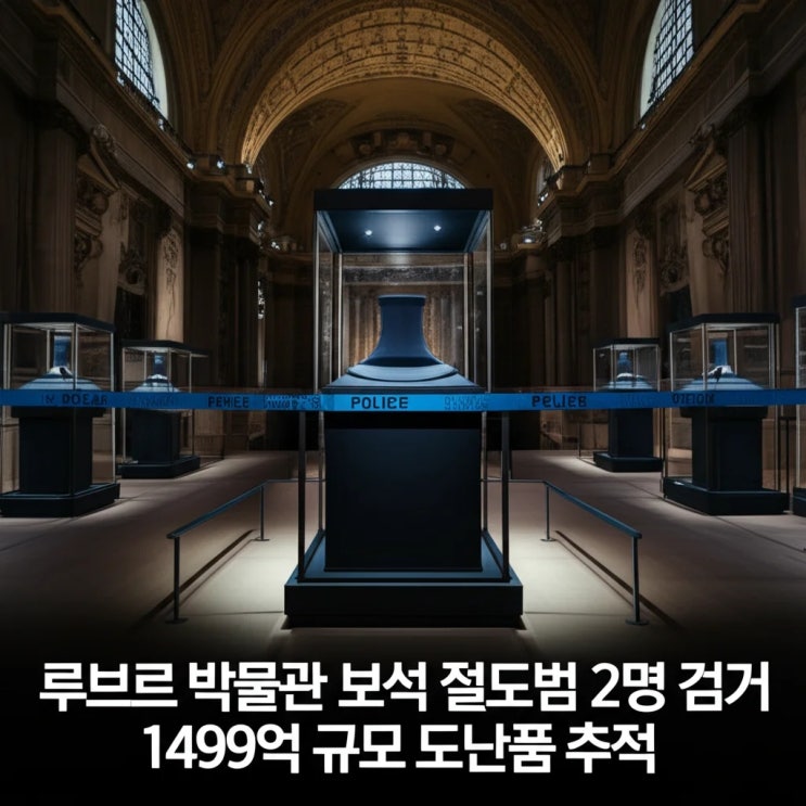 <b>루브르 박물관</b> 보석 <b>절도범</b> 2명 검거 1499억 규모 도난품 추적