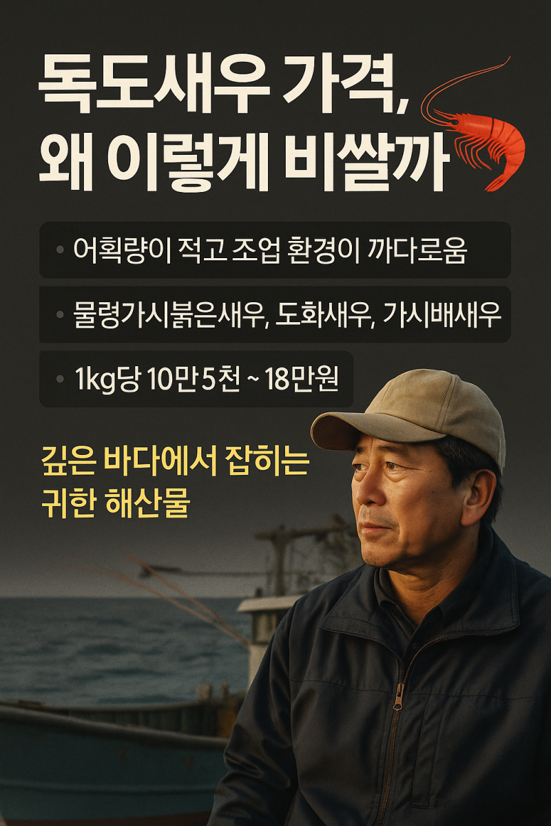 독도새우 가격, 왜 이렇게 비쌀까