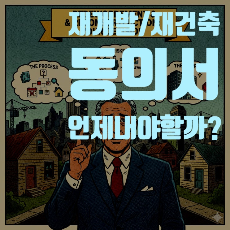  재개발·재건축 동의서, 언제 어떻게 내야 할까? (시기, 방법, 철회, 미제출 불이익 총정리)