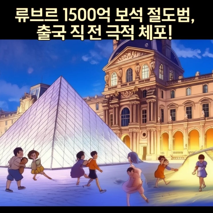 <b>루브르</b> 1500억 보석 <b>절도범</b>, 출국 직전 극적 <b>체포</b>!