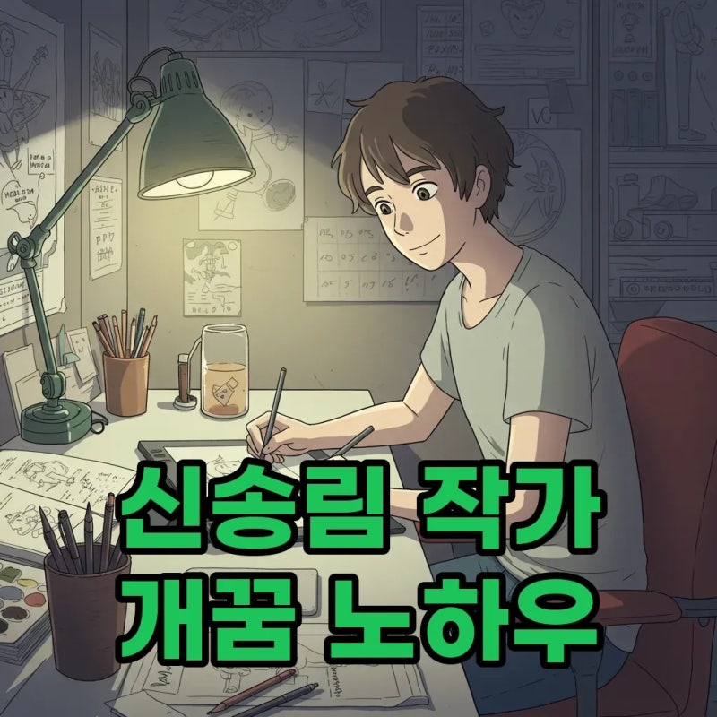 웹툰 신송림 만화 작가의 창작 노하우 대공개