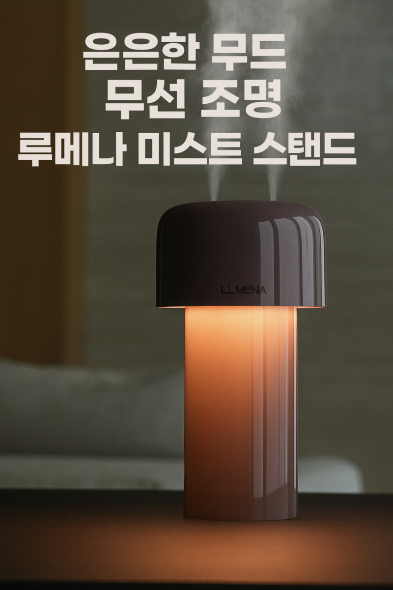 겨울 가습기 고민 끝 루메나 무선 조명 가습기 미스트 스탠드 리뷰