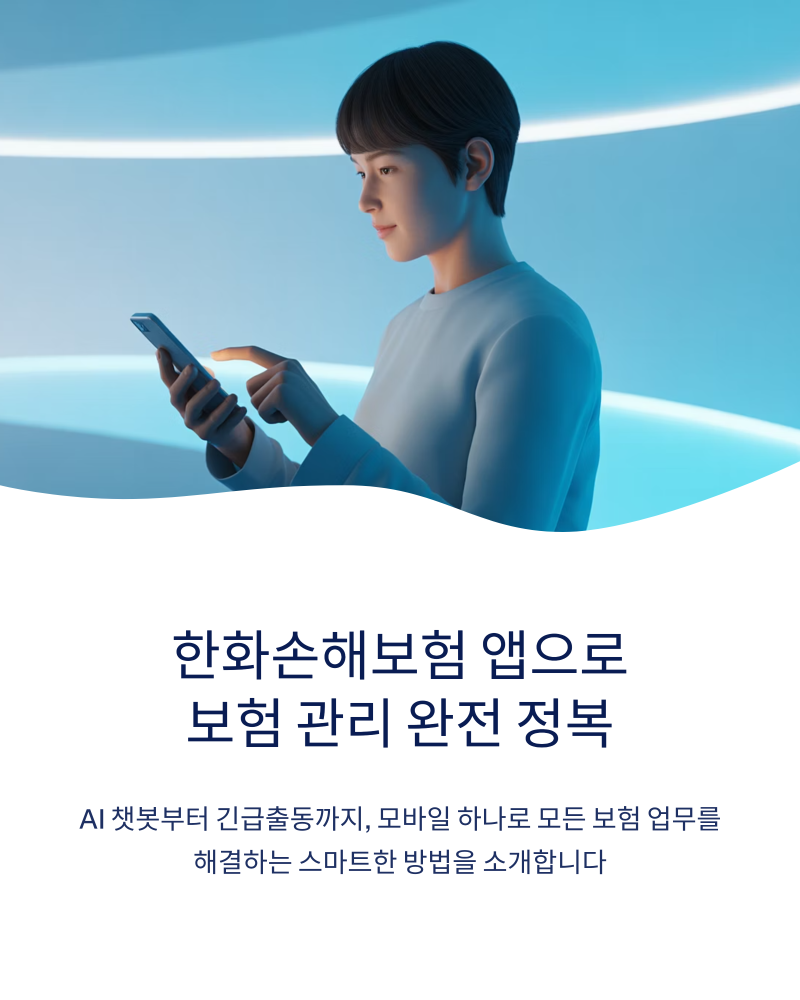 한화손해보험 앱, AI 챗봇과 긴급출동으로 더 똑똑해진 보험 서비스