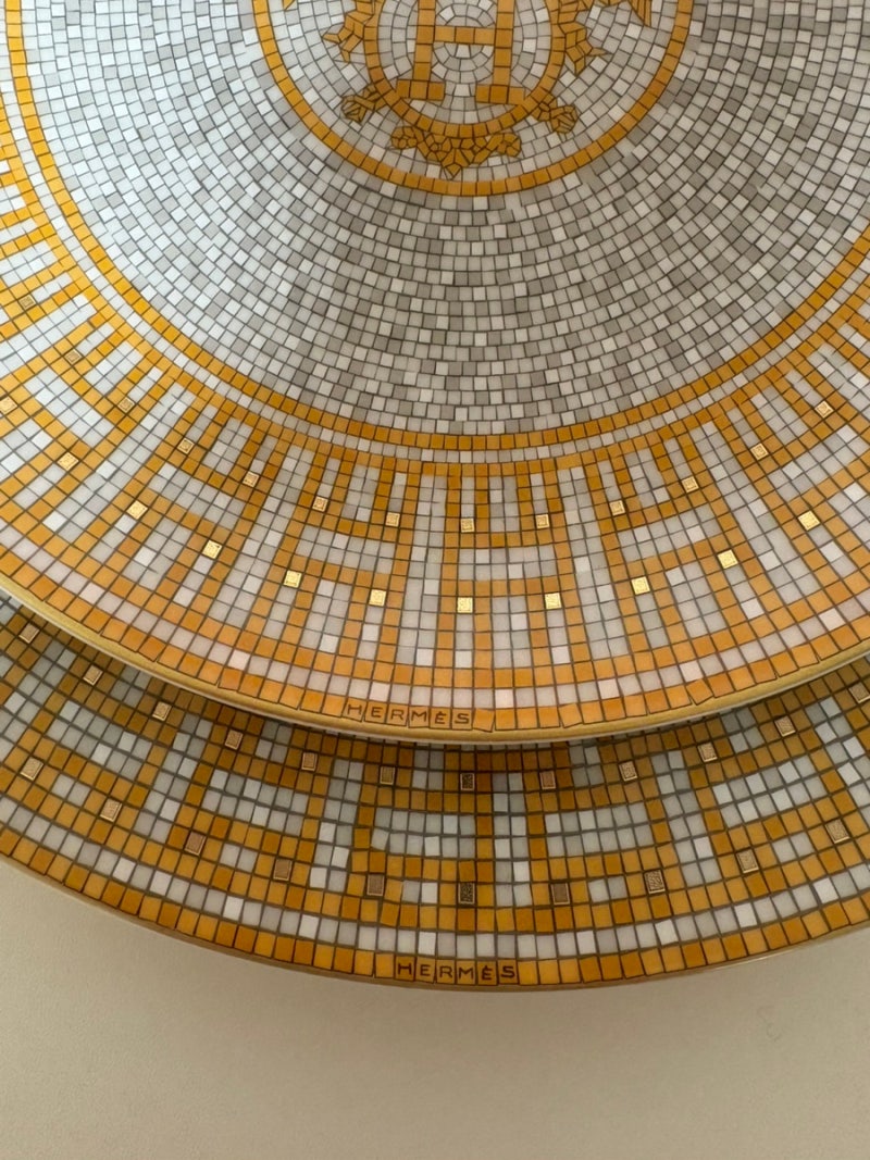 [#1 Tableware Diary] 에르메스 모자이크 골드 (Mosaïque au 24 gold)