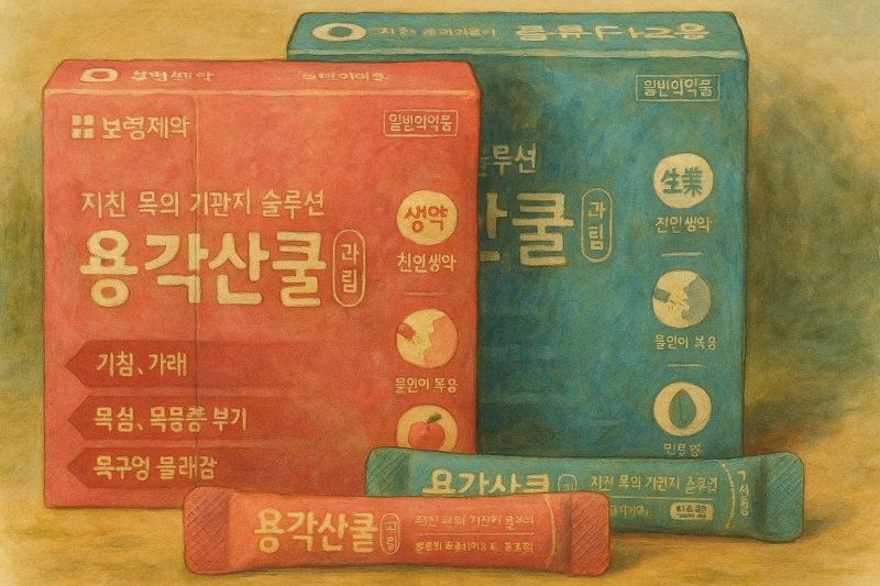 '용각산쿨' 성분, 효능, 복용량 시간 간격, 부작용 및 주의사항