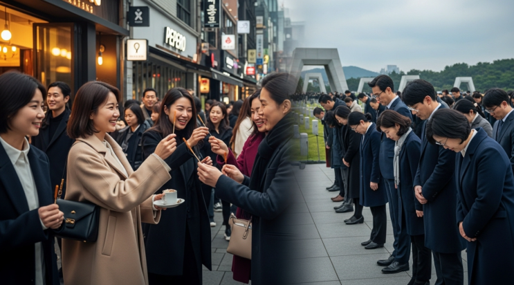  2025년 11월 11일 11시 11분, 부산을 향한 시선 묵념 (Turn Toward Busan)