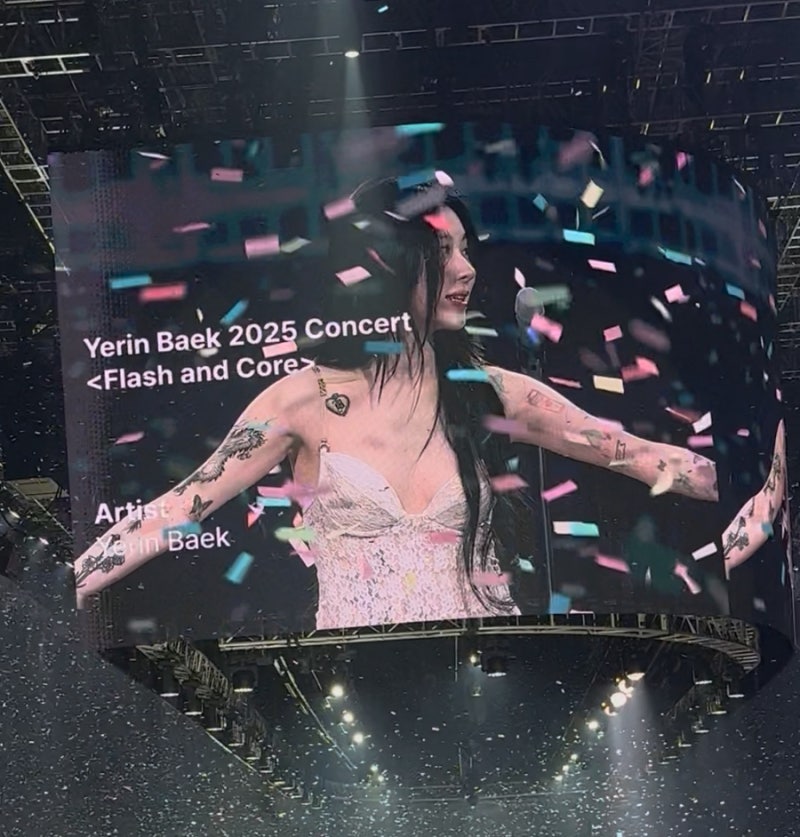 Flash and Core 백예린 단독 콘서트 후기, 앵콜 무대 직캠 영상 (인스파이어 아레나 2층 208구역 E....