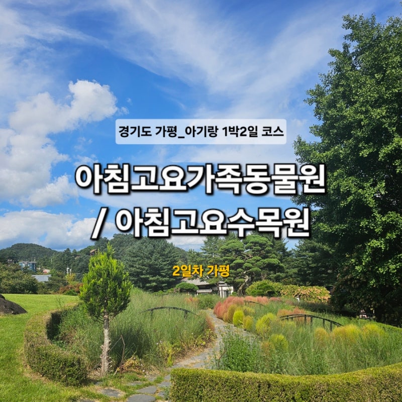 28개월 아기랑 가평여행, 가평 1박2일 2일차 아침고요가족동물원/아침고요수목원
