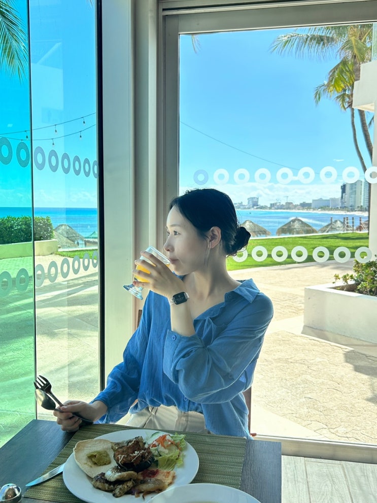  [칸쿤 신혼여행] 크리스탈 그랜드 칸쿤 오 레스토랑(O Restaurant) 런치 뷔페 팜투어