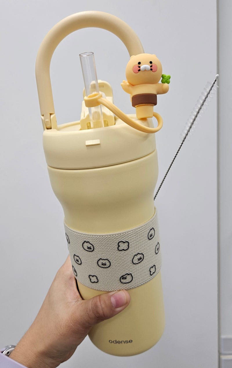 카카오프렌즈 춘식이 오덴세 콜라보 텀블러 후기