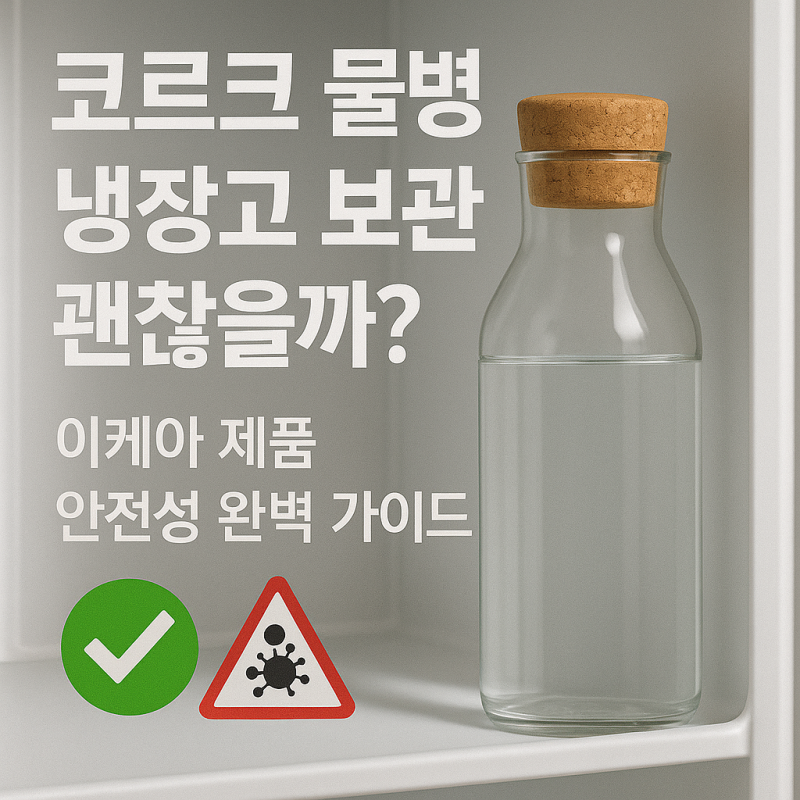 코르크 물병 냉장고 보관 괜찮을까? 이케아 제품 안전성 완벽 가이드