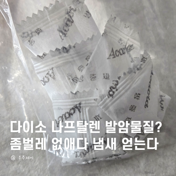  다이소 나프탈렌 발암물질? 좀벌레 없애려다 냄새 제거 골칫덩이