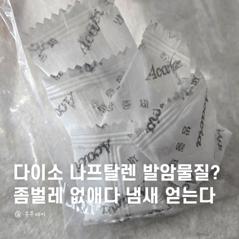 다이소 나프탈렌 발암물질? 좀벌레 없애려다 냄새 제거 골칫덩이
