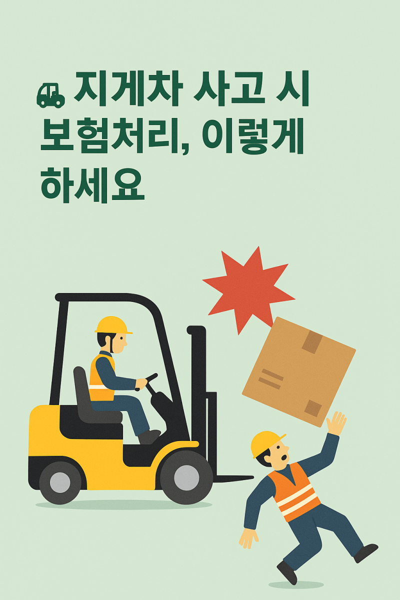 지게차 사고 시 보험처리