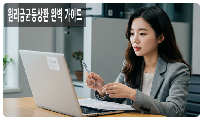  “원리금균등상환 완벽 가이드｜2025 최신 주택담보대출 상환 방법 총정리”