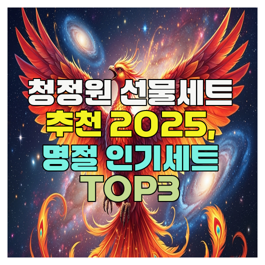  청정원 선물세트 추천 2025, 명절 인기세트 TOP3