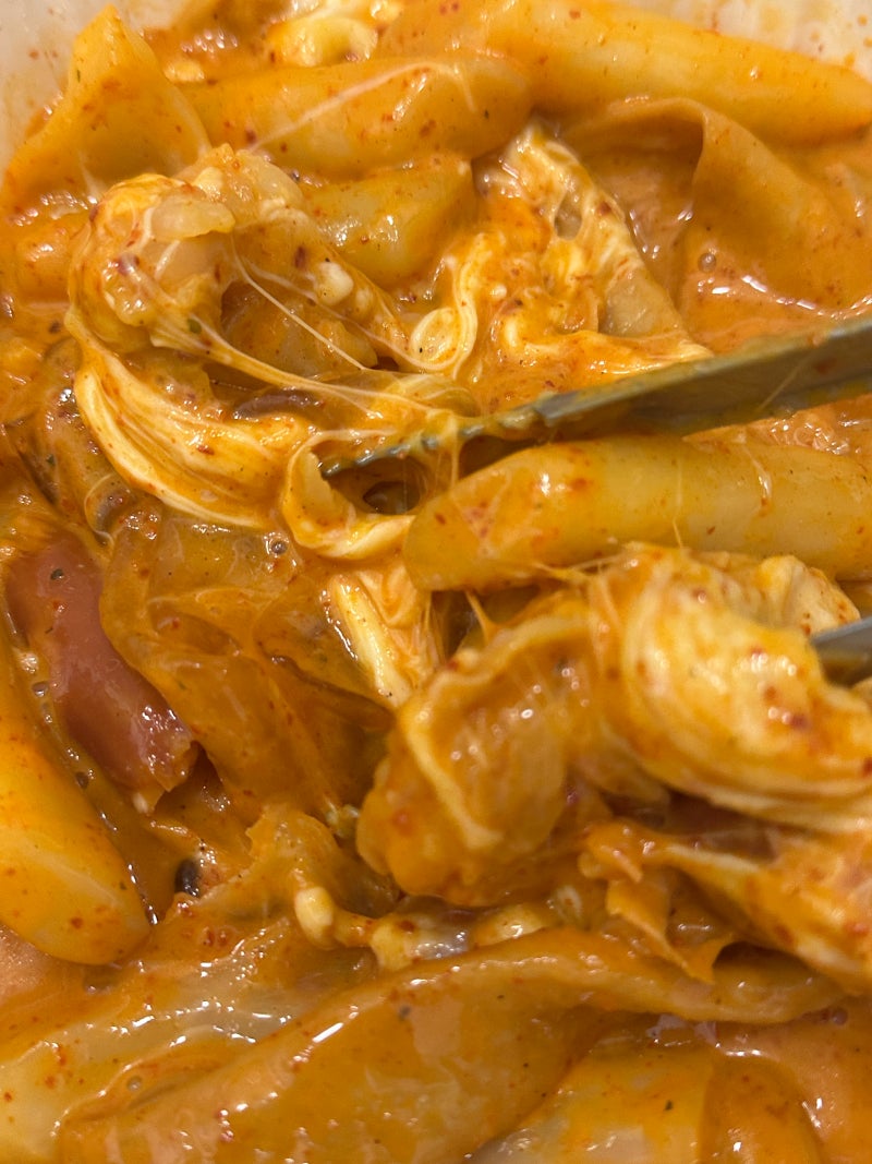 로제엽떡 초보맛에 중국당면 추가는 진리! 칼로리부터 꿀조합까지 솔직후기