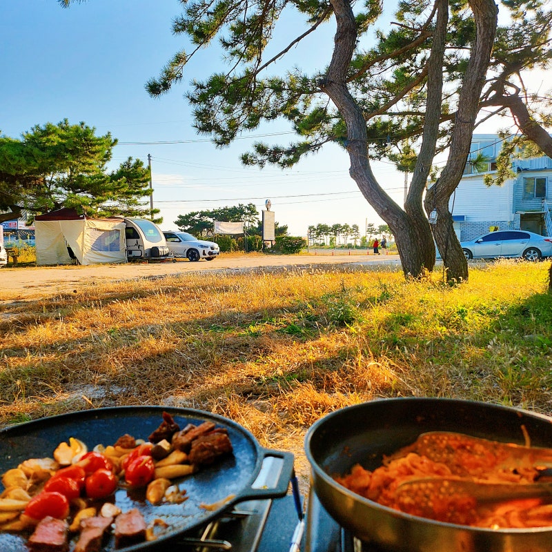 영종도 을왕리 빵판다카페 | 왕산해수욕장 취사가능한 차크닉 낭만데이트