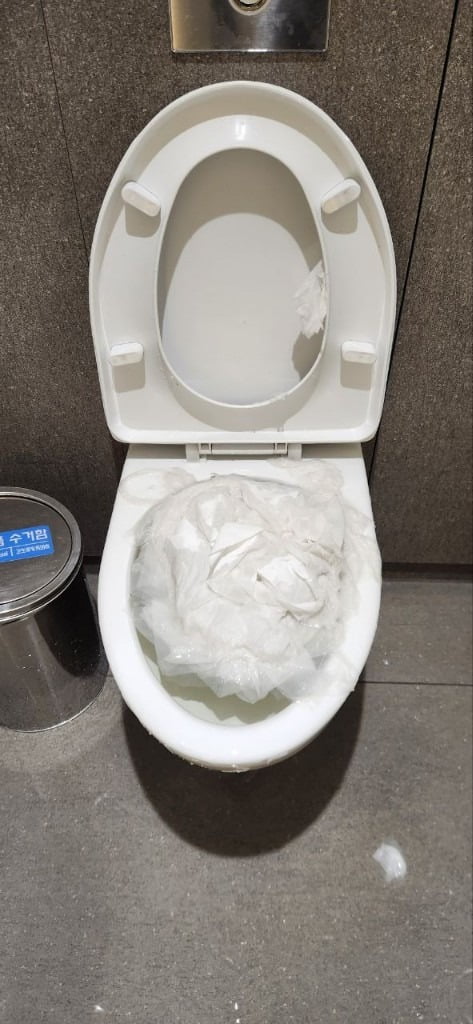 <b>인천공항 변기</b> ‘뭉텅이 투척’…공사 “고의 정황, 수사의뢰”