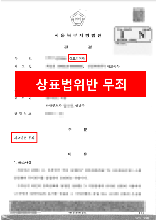  상표권침해 형사고소 처벌 기준은