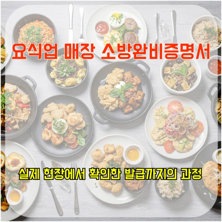  요식업 매장 소방 완비 증명서, 실제 현장에서 확인한 발급까지의 과정