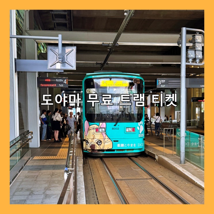  도야마 여행시 무료 트램 티켓을 꼭 받아 쓰세요!