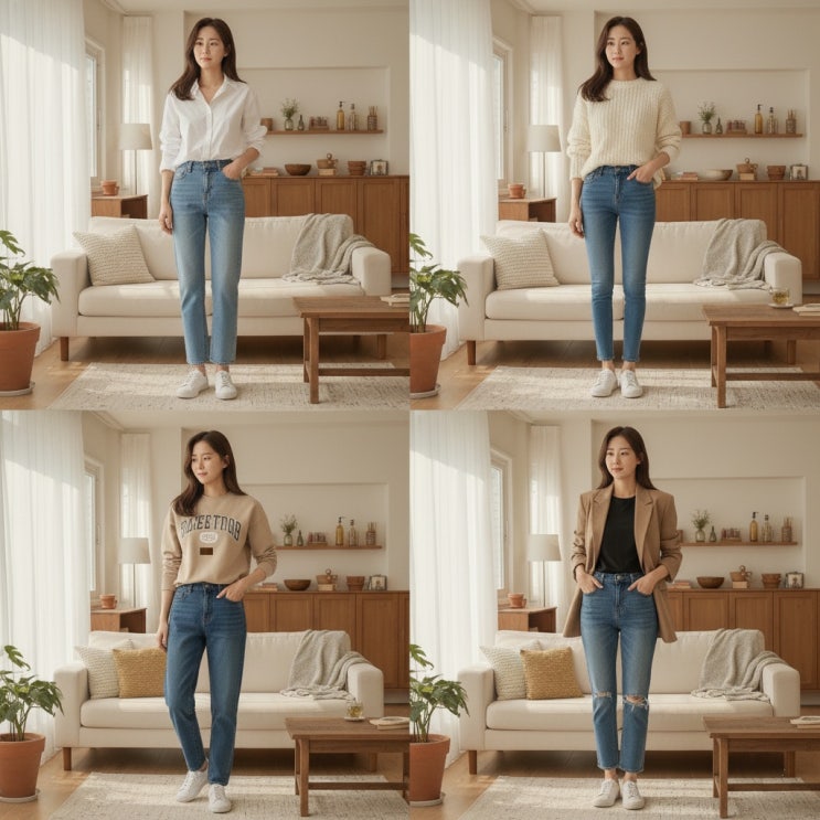  셔츠? 니트? 맨투맨? 청바지 '상의 코디' 공식 & '청청패션' 정복!