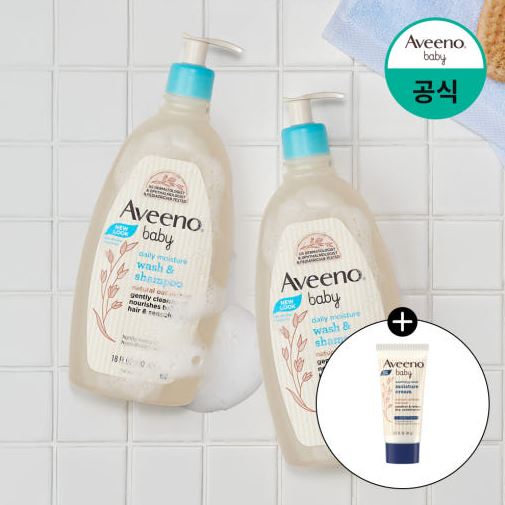  “1+1+로션샘플 증정! 아비노베이비 데일리 올인원 아기샴푸 보습 키즈바디워시 532ml 2개 세트”