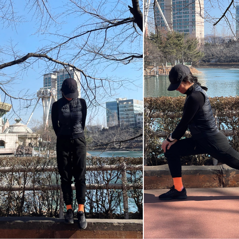 겨울러닝복 나이키 경량패딩조끼 러닝베스트 후기