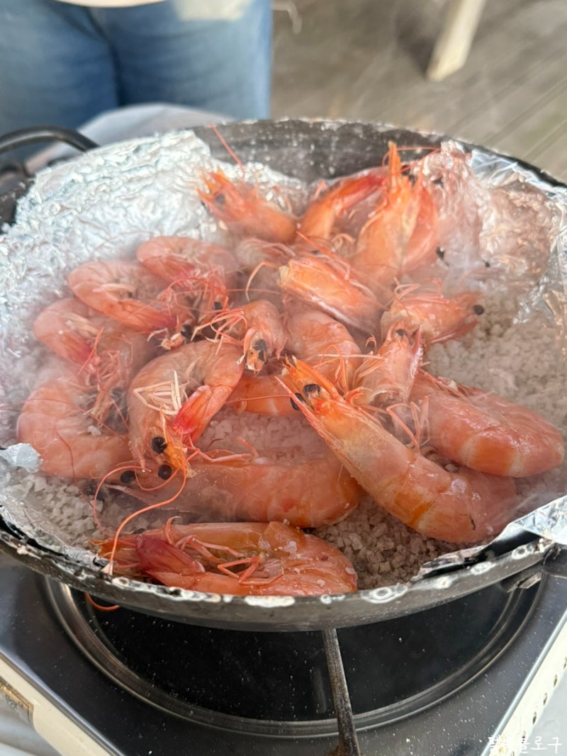 영종도 맛집 을왕리 생새우 대하구이 오션뷰 신안횟집