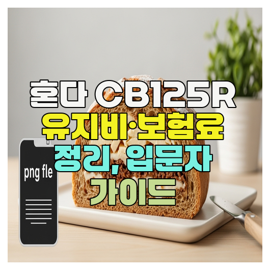 혼다 CB125R 유지비·보험료 정리, 입문자 가이드