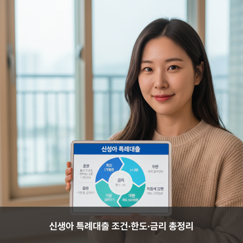 신생아 특례대출 완벽 가이드: 조건부터 취득세 감면까지