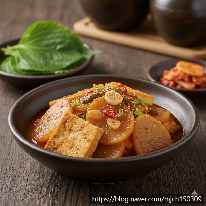밥도둑 예약! 폭신한 두부와 시원한 무의 만남, 실패 없는 감동의 두부 무조림 레시피