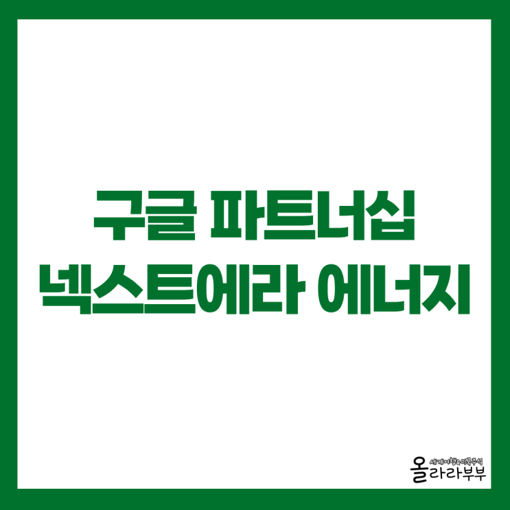  구글, 넥스트에라 에너지 파트너십, AI 전력 대비 끝?